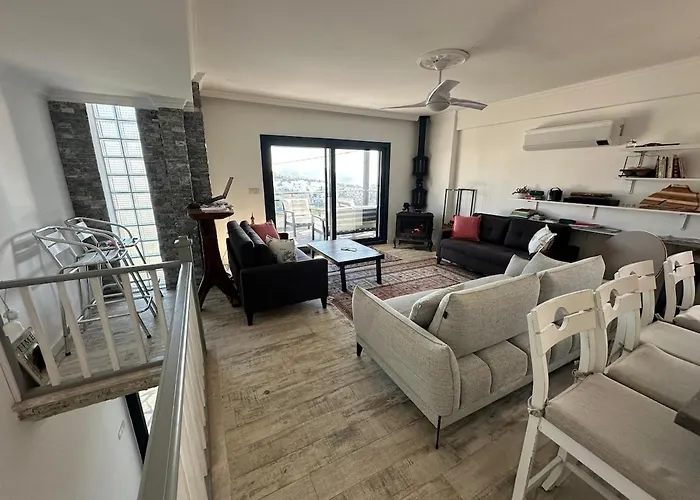 Tranquil Seaview With Private Pool In Apartament Bodrum