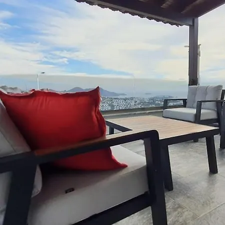 Tranquil Seaview With Private Pool In アパート ボドルム